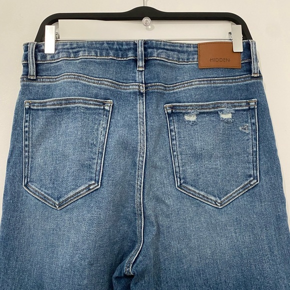 Stylish Blue Straight Leg Women's Jeans - Picture 5 of 6